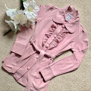 Pink button up sweater/jacket